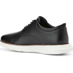 Cole Haan Black Leather Oxford with White Sole